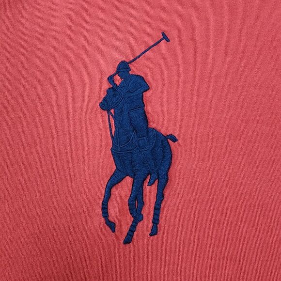 Polo Ralph Lauren Shirt Mens 1XB Red Blue Big Pony #3 Short Sleeve Casual Tee - Picture 11 of 16